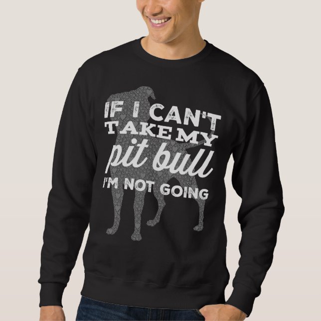 Sweatshirt Pitbull ne va pas (Devant)