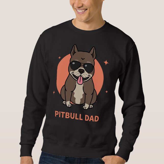 Sweatshirt Pitbull Papa (Devant)