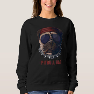 Sweatshirt Pitbull Papa American Pit Bull Dog Us Drapeau 4ème