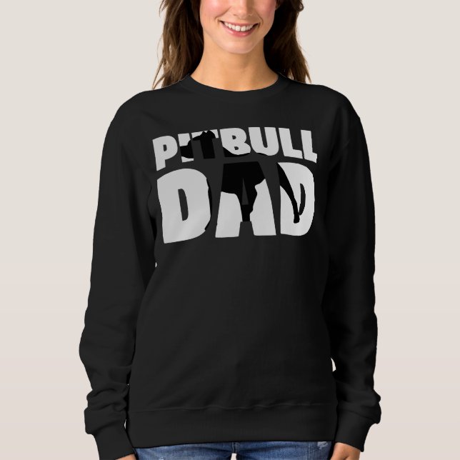 Sweatshirt Pitbull Papa Pitbull Père Chien Papa (Devant)
