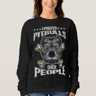 Sweatshirt Pitbull Papa Pittie Chien Maman Amoureux des anima