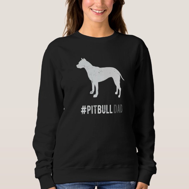 Sweatshirt Pitbull Papa Pour Hommes Pitbull Chien Papa (Devant)