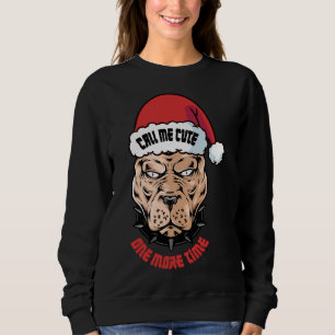 Sweatshirt Pitbull Père Noël