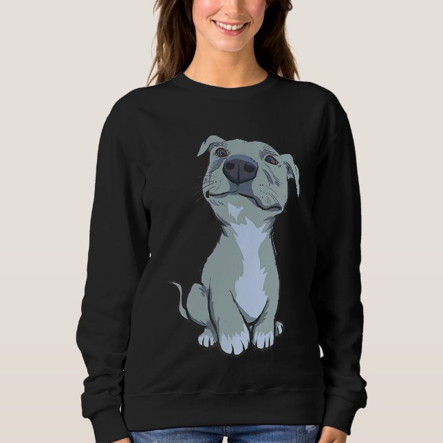 Sweatshirt Pitbull Pibble Maman (Devant)