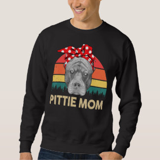 Sweatshirt Pitbull Pittie Mom Vintage American Pitbull Terrie