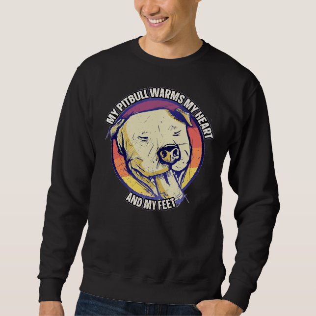 Sweatshirt Pitbull Pour Pitbull Maman Ou Pitbull Papa Pitbull (Devant)