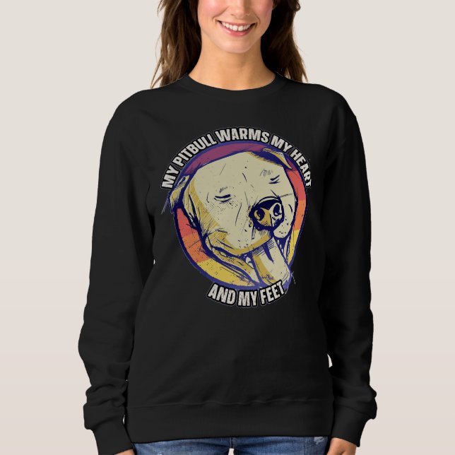 Sweatshirt Pitbull Pour Pitbull Maman Ou Pitbull Papa Pitbull (Devant)