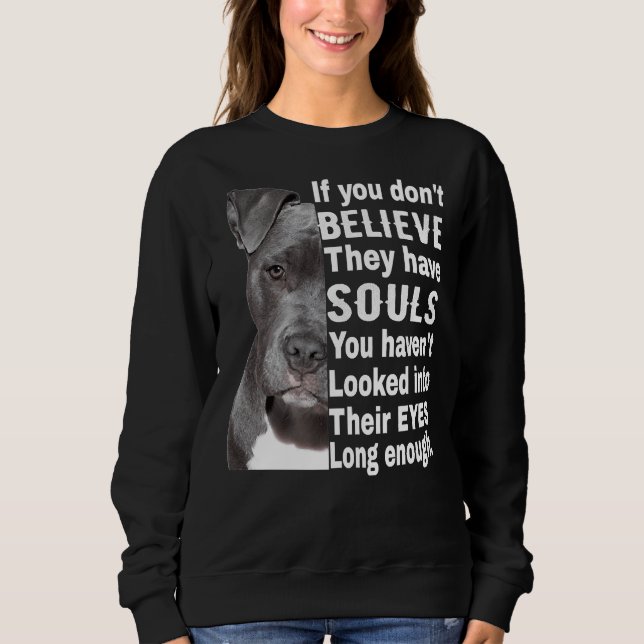 Sweatshirt Pitbull Propriétaire Soul Pitbull I Love Pitbull F (Devant)