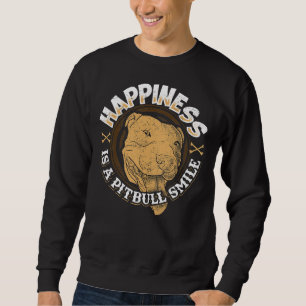Sweatshirt Pitbull Smile Chien