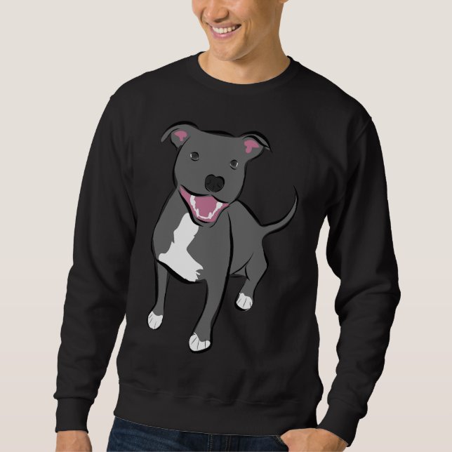 Sweatshirt Pitbull souriant (Devant)