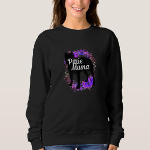 Sweatshirt Pittie Mama Pitbull Pit Bull Chien Maman Mère