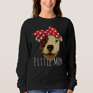 Sweatshirt Pittie Maman Drôle Et Mignonne Pitbull Chien En Ba