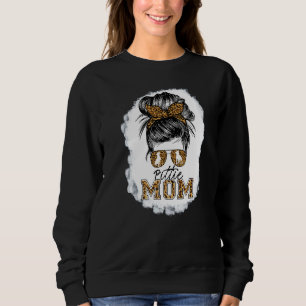 Sweatshirt Pittie Maman Messy Bun Pitbull Chien Propriétaires