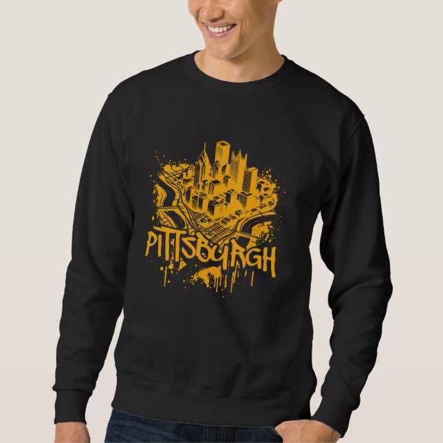 Sweatshirt Pittsburgh Skyline (Devant)