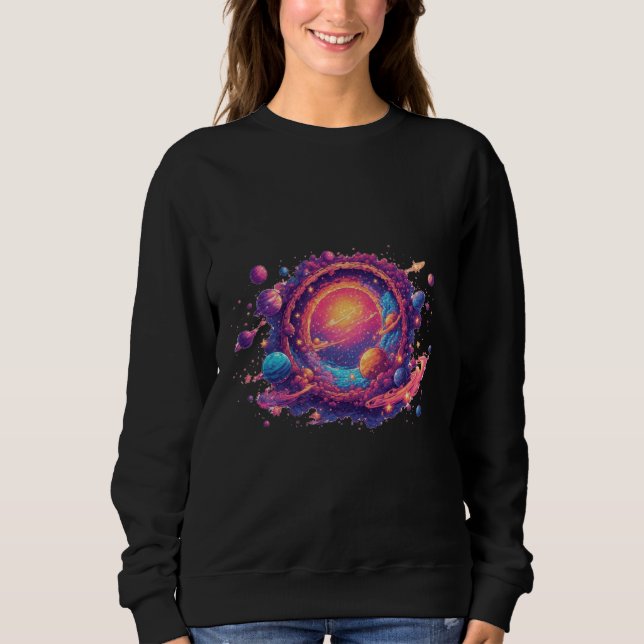 Sweatshirt Pixel Universe Portal — The Cosmic Gate (Devant)