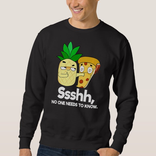Sweatshirt Pizza à l'ananas (Devant)