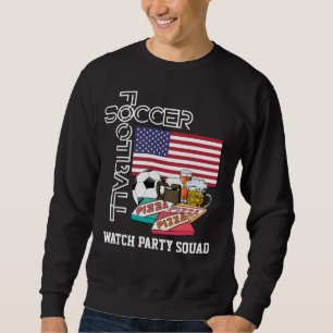 Sweatshirt Pizza de bière de soccer USA