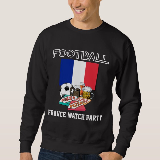 Sweatshirt Pizza de football du FOOTBALL FRANCE (Devant)