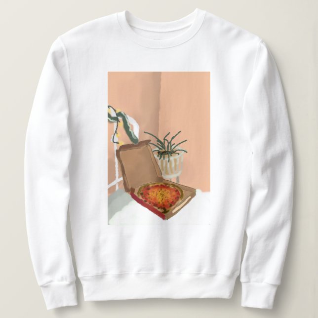 Sweatshirt Pizza de Noël (Design devant)