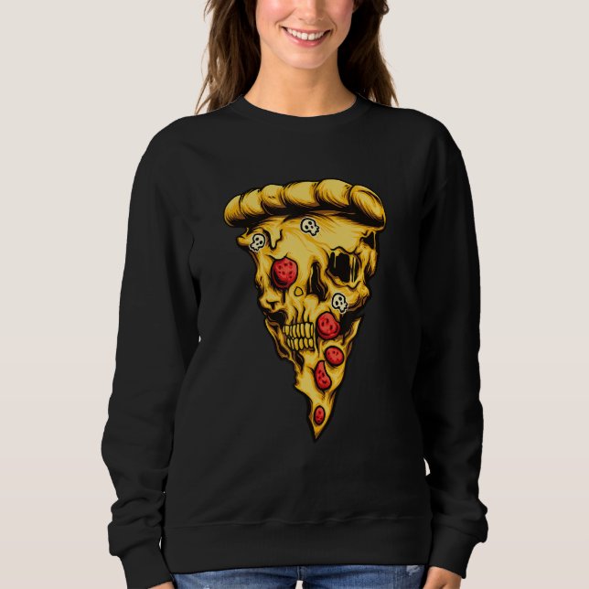 Sweatshirt Pizza Essen Je t'aime Pizza (Devant)