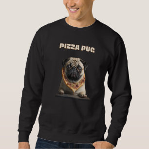 Sweatshirt Pizza Love Carlin unique mignon chien