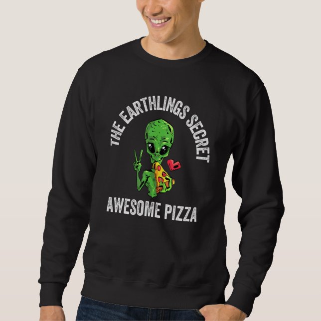 Sweatshirt Pizza Love Science Fiction Espace extra-atmosphéri (Devant)
