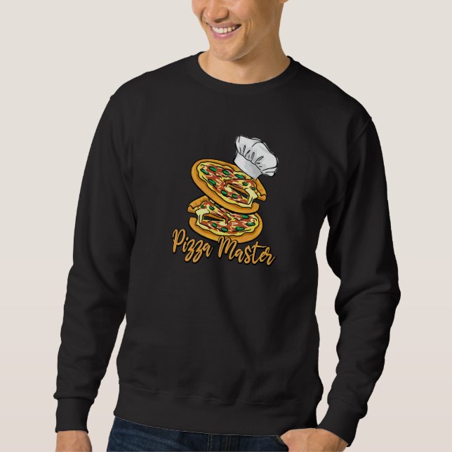 Sweatshirt Pizza Master Italian Food Pizza Chef (Devant)