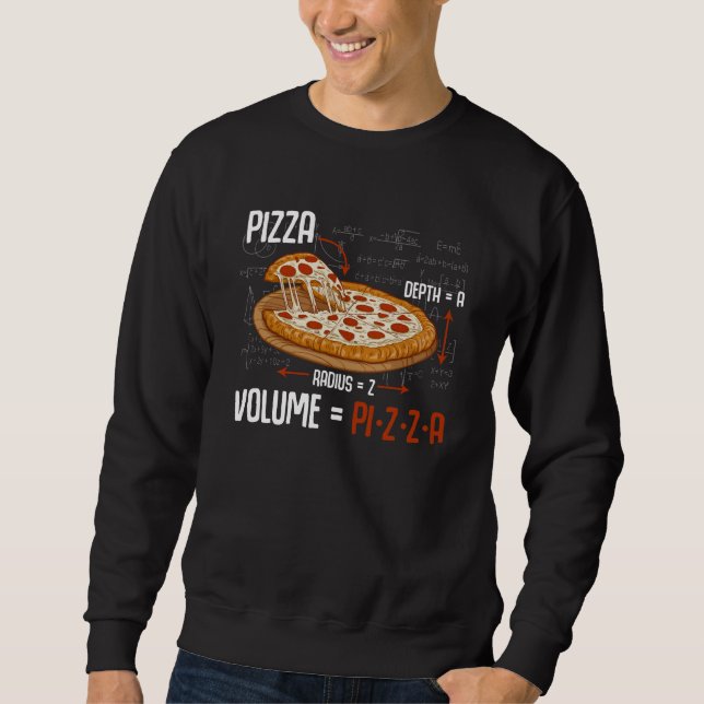 Sweatshirt Pizza Mathématiques Formule Physique Science Foie (Devant)