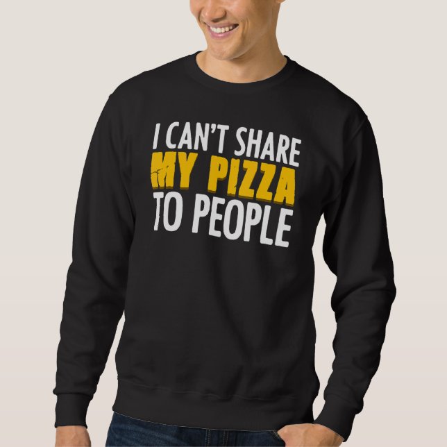 Sweatshirt Pizzaholic Pour Une Fête De Pizza Ventilateurs De  (Devant)