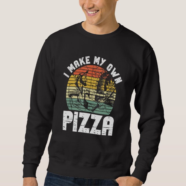 Sweatshirt Pizzas De Hobby Qui Aime Faire De La Pizza (Devant)
