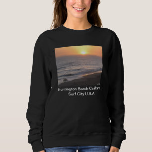Sweatshirt Plage de Huntington Beach "Surf City"