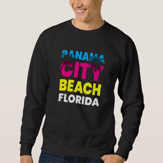 Sweatshirt Plage de Panama City Floride Souvenir de vacances  (Devant)