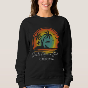 Sweatshirt Plage de Santa Monica Californie Vacances d'été Tr