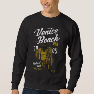 Sweatshirt Plage de Venise Californie Rétro Vintage en détres