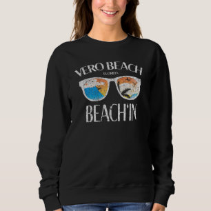 Sweatshirt Plage de Vero Floride Plage de vacances coucher de