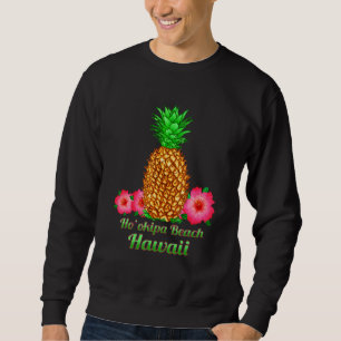 Sweatshirt Plage Hou2019okipa Hawaï Fleur de Ananas