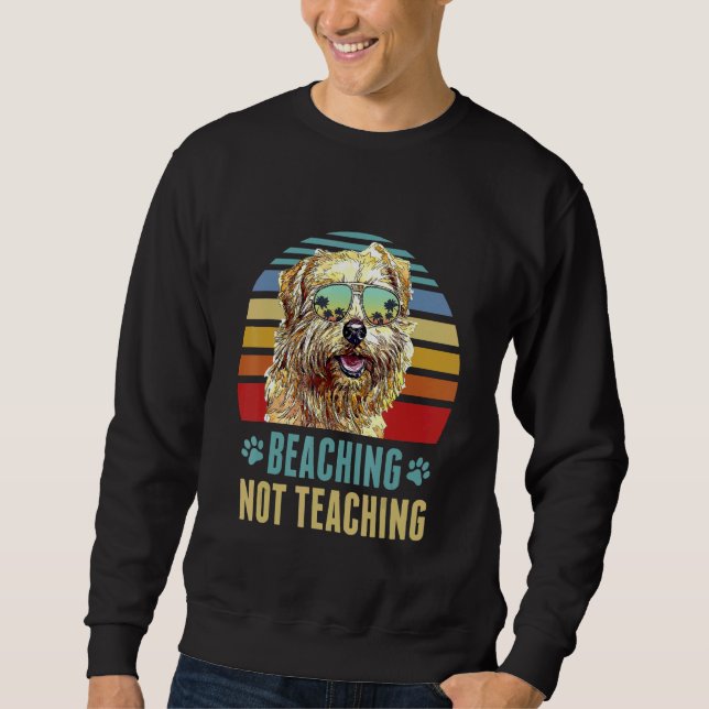 Sweatshirt Plage Pas Enseigner Norfolk Terrier Chien Été (Devant)
