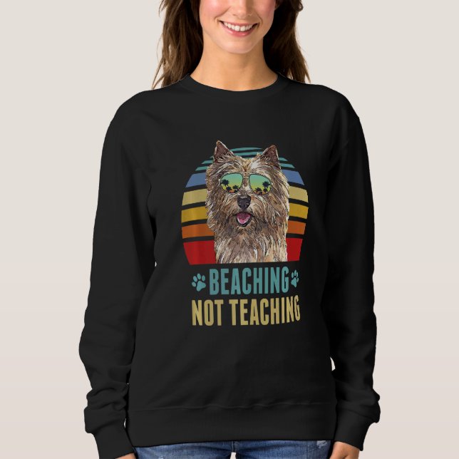 Sweatshirt Plage Pas Enseigner Norwich Terrier Chien été (Devant)