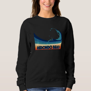 Sweatshirt Plage Redondo Californie Rétro Surf Voile & Pêche