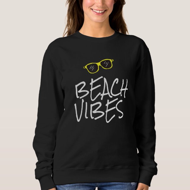 Sweatshirt Plage Vibes Plage d'été (Devant)