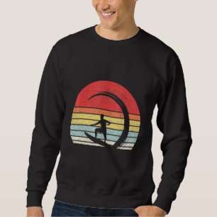 Sweatshirt Plage vintage Retro Surfer Wave Surf Surf Plage