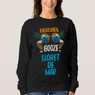 Sweatshirt Plages de Lloret de Mar Drôle de vacances en Espag