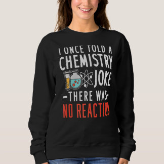 Sweatshirt Plaisanterie En Chimie Pas De Réaction Pour Un Ens