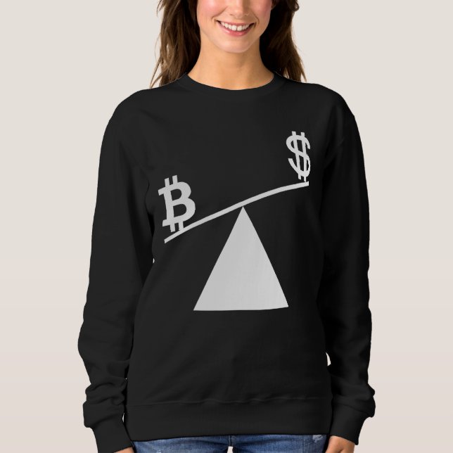 Sweatshirt Plan Bitcoin B Temps Pour Plan B Accepter Moyenne  (Devant)