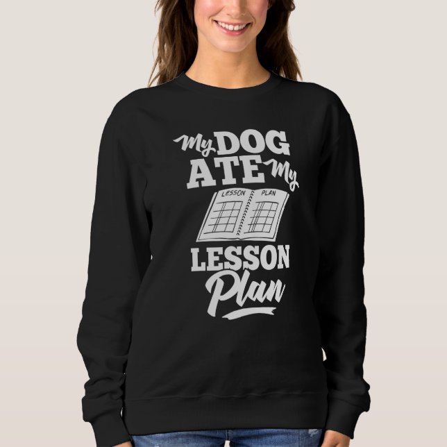 Sweatshirt Plan de cours enseignant Planificateur préscolaire (Devant)