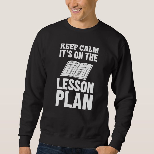 Sweatshirt Plan de cours enseignant planificateur préscolaire (Devant)