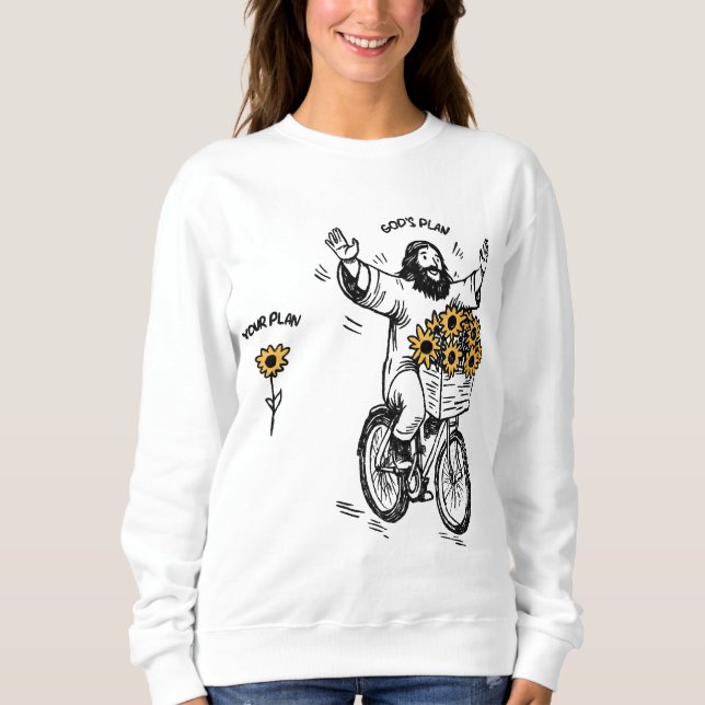 Sweatshirt Plan de Dieu contre plan (Devant)