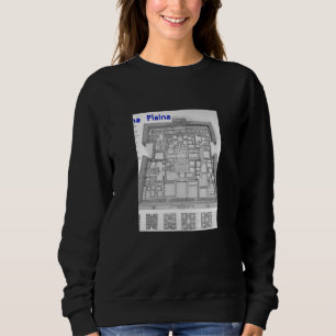 Sweatshirt Plan de Pumapunku Puma Punku Ancien Théoricien de