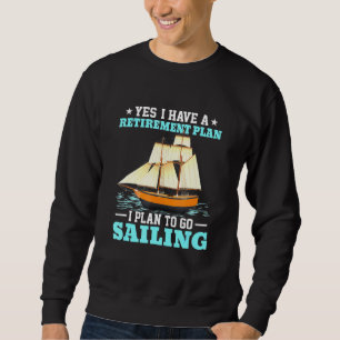 Sweatshirt Plan de retraite des bateaux à voile