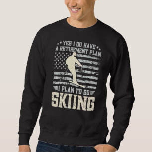 Sweatshirt Plan De Retraite Du Drapeau vintage Des États-Unis